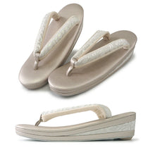 画像をギャラリービューアに読み込む, 草履バッグセット シルバー ローブデコルテ 選べるバッグ10種 草履5サイズ S M L LL 3L 礼装用 結婚式・七五三・入卒業式・パーティーなどに