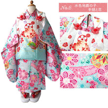 画像をギャラリービューアに読み込む, 七五三 着物 3歳 被布セット 販売 8点セット ( 着物 長襦袢 被布コート 草履 髪飾り 足袋 ファー ) 三歳女の子の祝い着 お正月やひな祭にも レンタルより購入がオススメ ギフトにも