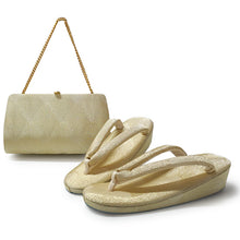画像をギャラリービューアに読み込む, 草履バッグセット 礼装 留袖用 佐賀錦 ゴールド シルバー M L サイズ フォーマル 訪問着・色無地に 七五三 結婚式 卒業式 入学式