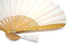 画像をギャラリービューアに読み込む, 扇子 扇子袋 2点セット 西川庄六商店 minamo 綿 コットン タッセル 白 レディース 桐箱入り エコ ギフト プレゼント 贈り物 春 夏 母の日 婦人 女性 女 せんす 和装小物 雑貨 暑さ対策 節電 エコ 飛沫防止 あす楽 送料無料