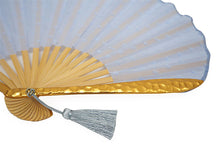 画像をギャラリービューアに読み込む, 扇子 扇子袋 2点セット 西川庄六商店 minamo 綿 コットン タッセル ブルー 青 レディース 桐箱入り エコ ギフト プレゼント 贈り物 春 夏 母の日 婦人 女性 女 せんす 和装小物 雑貨 暑さ対策 節電 エコ 飛沫防止 あす楽 送料無料