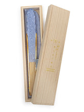 画像をギャラリービューアに読み込む, 扇子 扇子袋 2点セット 西川庄六商店 minamo 綿 コットン タッセル ブルー 青 レディース 桐箱入り エコ ギフト プレゼント 贈り物 春 夏 母の日 婦人 女性 女 せんす 和装小物 雑貨 暑さ対策 節電 エコ 飛沫防止 あす楽 送料無料