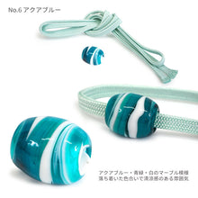 画像をギャラリービューアに読み込む, 浴衣 飾り紐 とんぼ玉 マーブル おしゃれ 帯に巻くだけでオシャレ ゆかたの帯周りのワンポイントに 帯飾り