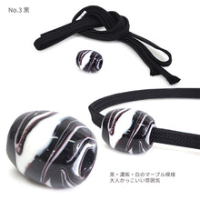 画像をギャラリービューアに読み込む, 浴衣 飾り紐 とんぼ玉 マーブル おしゃれ 帯に巻くだけでオシャレ ゆかたの帯周りのワンポイントに 帯飾り