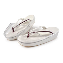 画像をギャラリービューアに読み込む, 雨草履 日本製 オリエンタル地紋 6色 雨の日の足元をオシャレに 脱いだ後も地紋が美しい