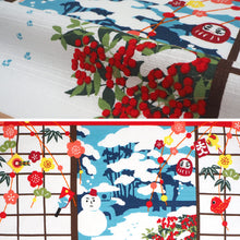 画像をギャラリービューアに読み込む, 風呂敷 ねこ お月見 ハロウィン 紅葉 クリスマス お正月 イベント 新年 タペストリー・ラッピングとしても使える お弁当包み 50cm×50cm 中巾