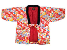 画像をギャラリービューアに読み込む, はんてん 子ども 女の子 半纏 4柄 110cm 130cm 綿入れ 子供 女児 あったか 軽量 ルームウェア 袢纏 部屋着 ちゃんちゃんこ 半天 どてら 暖かい 冬 防寒 エコ 節電 防寒 湯冷め防止 カーディガン 羽織 キッズ 綿入り
