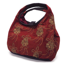 画像をギャラリービューアに読み込む, ミニラウンド バッグ レディース 10柄 洋服にも和服にも 見た目以上に大容量 すずらん・薔薇・菊などの花柄や南天・菱などの伝統文様