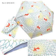 画像をギャラリービューアに読み込む, 日傘 折り畳み 晴雨兼用 UVカット 和柄のかわいい折りたたみ傘 いつでも携帯しておける 春夏の陽射しに ギフトにも最適