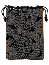 画像をギャラリービューアに読み込む, 信玄袋 和柄 印伝風 マチつき 日本製 巾着 着物・浴衣・作務衣・甚平などの際のバッグに