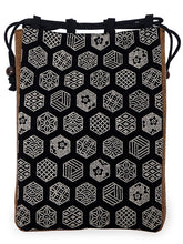 画像をギャラリービューアに読み込む, 信玄袋 和柄 印伝風 マチつき 日本製 巾着 着物・浴衣・作務衣・甚平などの際のバッグに