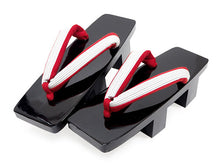 画像をギャラリービューアに読み込む, 下駄 レディース 桐 黒 塗 台 二枚歯でカランコロンの音を楽しめる 粋な下駄 安心の日本製