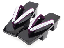 画像をギャラリービューアに読み込む, 下駄 レディース 桐 黒 塗 台 二枚歯でカランコロンの音を楽しめる 粋な下駄 安心の日本製