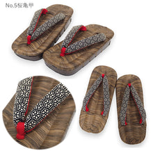 画像をギャラリービューアに読み込む, 下駄 レディース 桐 カラス 畳表 竹皮 台 小判型で歩きやすい 安心の日本製