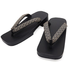 画像をギャラリービューアに読み込む, 下駄 メンズ 桐 ゆかた LLサイズ 黒 マット 台 黒塗り下駄でカッコイイ 安心の日本製