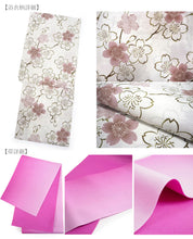 画像をギャラリービューアに読み込む, 浴衣 3点セット (浴衣・半幅帯・下駄) 届いたらすぐに着られる浴衣セット 2024新作 夏祭り 花火大会 イベントに