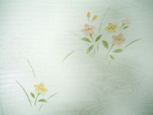 画像をギャラリービューアに読み込む, 帯揚げ 帯締め セット 夏用 正絹 カジュアル 平組 黄緑地 流水柄 桔梗 帯あげ 渋黄緑×白 レース 帯〆 絽目の透け感が涼し気 夏着物に