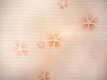 画像をギャラリービューアに読み込む, 帯揚げ 帯締め セット 夏用 正絹 カジュアル 平組 ピンクベージュ地 萩 撫子 芝草 帯あげ ピンク×白 レース 帯〆 絽目の透け感が涼し気 夏着物に