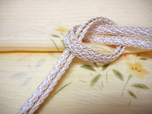 画像をギャラリービューアに読み込む, 帯揚げ 帯締め セット 夏用 正絹 カジュアル 平組 山吹色地 流水 桔梗 帯あげ クリーム×白 レース 帯〆 絽目の透け感が涼し気 夏着物に