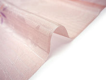 画像をギャラリービューアに読み込む, 帯揚げ 帯締め セット 夏用 正絹 カジュアル 平組 ピンク色地 流水 百合 笹 帯あげ ピンク×白 レース 帯〆 絽目の透け感が涼し気 夏着物に