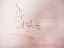 画像をギャラリービューアに読み込む, 帯揚げ 帯締め セット 夏用 正絹 カジュアル 平組 ピンク色地 流水 百合 笹 帯あげ ピンク×白 レース 帯〆 絽目の透け感が涼し気 夏着物に