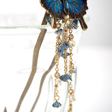 画像をギャラリービューアに読み込む, 髪飾り かんざし 簪 オオルリ 蝶 SUU リアルな出来栄え ギフトにも 日本製