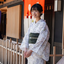 画像をギャラリービューアに読み込む, 浴衣 レディース 単品 みすずうた フリーサイズ ライトグレー 渋ピンク 金平糖 花 星 鳥 自分でコーディネートしたい 手持ちの帯と合わせたい方に