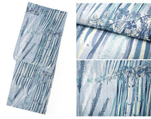 画像をギャラリービューアに読み込む, 浴衣 レディース 単品 みすずうた フリーサイズ グレーパープル グレーブルー つばな 草 自分でコーディネートしたい 手持ちの帯と合わせたい方に