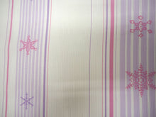 画像をギャラリービューアに読み込む, 洗える夏着物 4点セット Mサイズ 白地 縞 雪花柄 きもの 渋紫 ドット 名古屋帯 正絹帯揚げ帯締め コーディネートの不安解消 お仕立て済みなので届いたらすぐにおでかけ