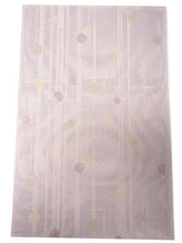 画像をギャラリービューアに読み込む, 洗える夏着物 4点セット Mサイズ 白地 縞 雪花柄 きもの 渋紫 ドット 名古屋帯 正絹帯揚げ帯締め コーディネートの不安解消 お仕立て済みなので届いたらすぐにおでかけ