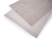 画像をギャラリービューアに読み込む, 洗える夏着物 4点セット Mサイズ 白地 縞 雪花柄 きもの 渋紫 ドット 名古屋帯 正絹帯揚げ帯締め コーディネートの不安解消 お仕立て済みなので届いたらすぐにおでかけ