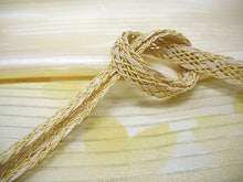 画像をギャラリービューアに読み込む, 洗える夏着物 4点セット Mサイズ 淡いベージュ地 菱柄 きもの 青緑 麻の葉 名古屋帯 正絹帯揚げ帯締め コーディネートの不安解消 お仕立て済みなので届いたらすぐにおでかけ