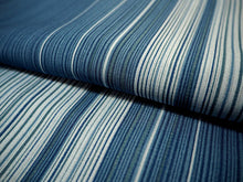 画像をギャラリービューアに読み込む, 洗える夏着物 4点セット Mサイズ 渋青地 縞柄 きもの 淡い水色 格子 名古屋帯 正絹帯揚げ帯締め コーディネートの不安解消 お仕立て済みなので届いたらすぐにおでかけ