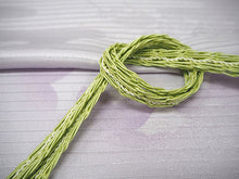 画像をギャラリービューアに読み込む, 洗える夏着物 4点セット Mサイズ 渋青地 縞柄 きもの 淡い水色 格子 名古屋帯 正絹帯揚げ帯締め コーディネートの不安解消 お仕立て済みなので届いたらすぐにおでかけ