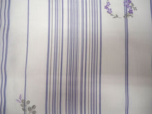 画像をギャラリービューアに読み込む, 洗える夏着物 4点セット Lサイズ オフホワイト地 縞 萩柄 きもの 白 萩 名古屋帯 正絹帯揚げ帯締め コーディネートの不安解消 お仕立て済みなので届いたらすぐにおでかけ