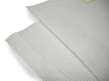 画像をギャラリービューアに読み込む, 洗える夏着物 4点セット Lサイズ 渋紫 色紙柄 きもの 白 リーフ 名古屋帯 正絹帯揚げ帯締め コーディネートの不安解消 お仕立て済みなので届いたらすぐにおでかけ