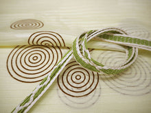 画像をギャラリービューアに読み込む, 洗える夏着物 4点セット Lサイズ 渋紫 色紙柄 きもの 白 リーフ 名古屋帯 正絹帯揚げ帯締め コーディネートの不安解消 お仕立て済みなので届いたらすぐにおでかけ