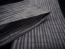 画像をギャラリービューアに読み込む, 洗える夏着物 4点セット Lサイズ グレー 黒 縞柄 きもの 渋水色 源氏香 名古屋帯 正絹帯揚げ帯締め コーディネートの不安解消 お仕立て済みなので届いたらすぐにおでかけ