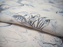 画像をギャラリービューアに読み込む, 洗える夏着物 4点セット Lサイズ 淡いベージュ 茶屋辻柄 きもの 紺 露芝 名古屋帯 正絹帯揚げ帯締め コーディネートの不安解消 お仕立て済みなので届いたらすぐにおでかけ