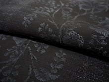 画像をギャラリービューアに読み込む, 洗える夏着物 4点セット Lサイズ 黒 花柄 きもの 水色 菱繋ぎ 名古屋帯 正絹帯揚げ帯締め コーディネートの不安解消 お仕立て済みなので届いたらすぐにおでかけ