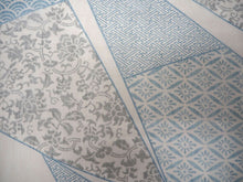 画像をギャラリービューアに読み込む, 洗える夏着物 4点セット Lサイズ オフホワイト 裂取 唐草 青海波 きもの 黄緑 花繋ぎ柄 名古屋帯 正絹帯揚げ帯締め コーディネートの不安解消 お仕立て済みなので届いたらすぐにおでかけ