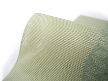 画像をギャラリービューアに読み込む, 洗える夏着物 4点セット Lサイズ オフホワイト 裂取 唐草 青海波 きもの 黄緑 花繋ぎ柄 名古屋帯 正絹帯揚げ帯締め コーディネートの不安解消 お仕立て済みなので届いたらすぐにおでかけ