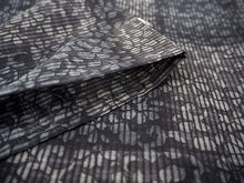 画像をギャラリービューアに読み込む, 夏着物 洗える 単品 レディース 紗 M 黒地 市松 菊唐草 仕立て上がりだから届いたらすぐ着れる 自宅で洗濯できてメンテナンスが楽