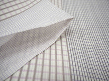 画像をギャラリービューアに読み込む, 夏着物 洗える 単品 レディース 紗 M オフホワイト地 ランダム格子 仕立て上がりだから届いたらすぐ着れる 自宅で洗濯できてメンテナンスが楽