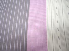 画像をギャラリービューアに読み込む, 夏着物 洗える 単品 レディース 紗 M オフホワイト地 縞 格子 仕立て上がりだから届いたらすぐ着れる 自宅で洗濯できてメンテナンスが楽