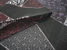 画像をギャラリービューアに読み込む, 夏着物 洗える 単品 レディース 紗 L 黒地 裂取 青海波 紗綾形 菊菱 仕立て上がりだから届いたらすぐ着れる 自宅で洗濯できてメンテナンスが楽