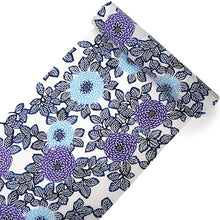 画像をギャラリービューアに読み込む, 三勝 浴衣 夏着物 反物 単品 注染 綿 白地 万寿菊 江戸・三勝ブランド 日本製