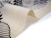 画像をギャラリービューアに読み込む, 三勝 浴衣 夏着物 反物 単品 注染 綿 生成り地 ひまわり 江戸・三勝ブランド 日本製