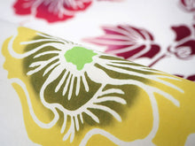 画像をギャラリービューアに読み込む, 竺仙 浴衣 夏着物 反物 単品 注染 綿 白地 立葵 竺仙ブランド 日本製