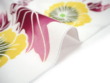 画像をギャラリービューアに読み込む, 竺仙 浴衣 夏着物 反物 単品 注染 綿 白地 立葵 竺仙ブランド 日本製